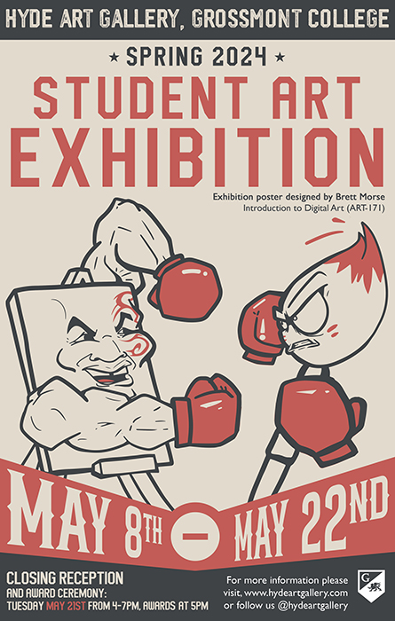 Spring 2024 Student Art Exhibition Poster 1