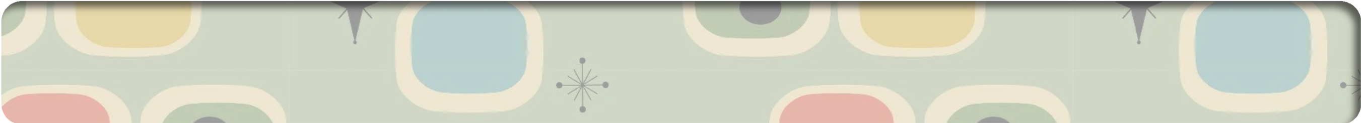 a banner with pastel mid-century rectangles and starbursts
