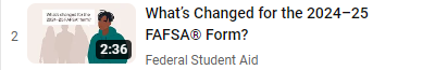What’s Changed for the 2024–25 FAFSA® Form?